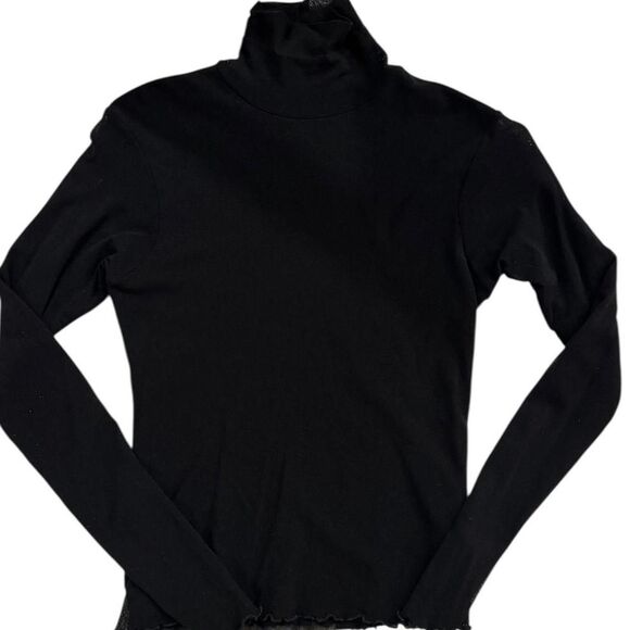 Cache Vintage Black mesh turtleneck - Picture 3 of 5